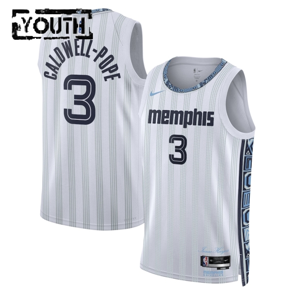Memphis Grizzlies Trikot Kentavious Caldwell Pope Nike 2025-26 City Edition Grau Swingman - Kinder Memphis Grizzlies Trikot Kentavious Caldwell Pope Nike 2025-26 City Edition Grau Swingman - Kinder